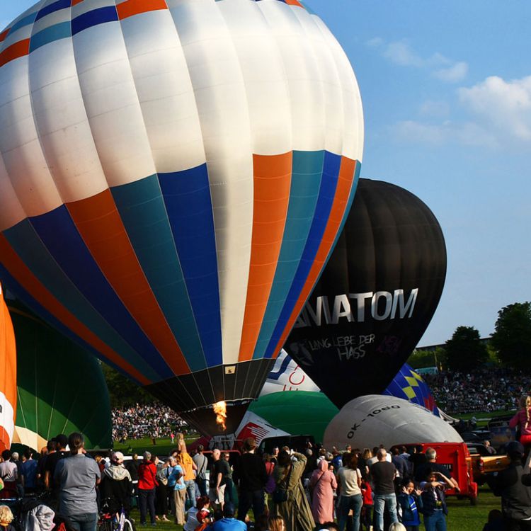 Ballonstart beim Ballonfestival Bonn